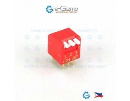 Diptronics 3-way Piano Type DIP Switch Diptronics 3-way Piano Type DIP Switch