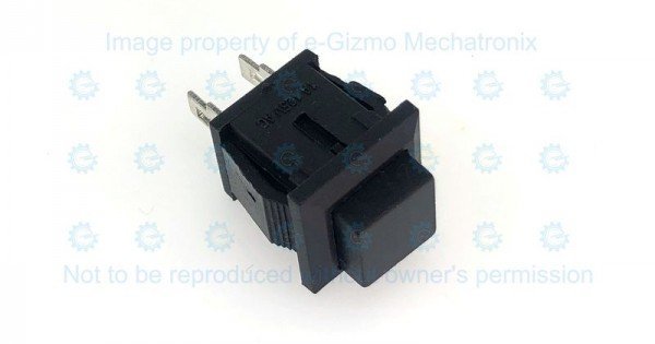 DS-430 SPST Pushbutton Switch Black Normally Open