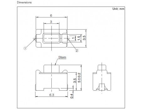 SKQM SMD Tact Switch SKQM SMD Tact Switch