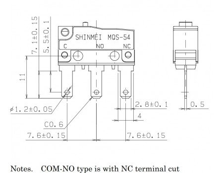 MQS-54AS-5MF-F Limit Switch SPST MQS-54AS-5MF-F Limit Switch SPST