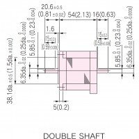Japan Servo KH56KM2U036 unipolar stepping Motor 3.0A 2.3V 1.8 deg 56mm NEMA 23
