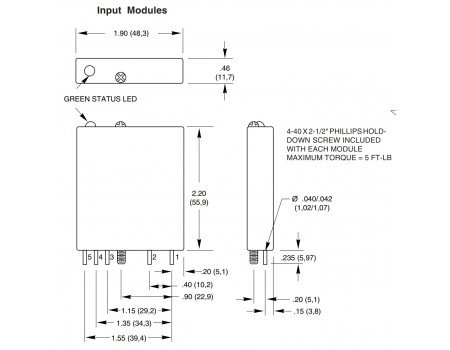 Grayhill DC Digital Input Module 70G-IDC5 [Surplus]