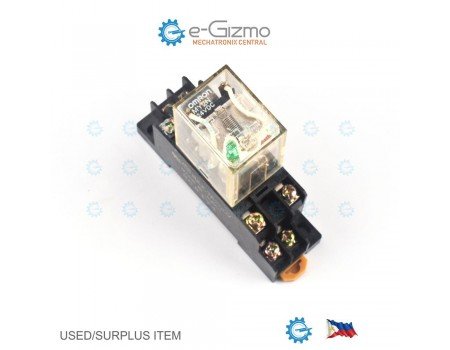 Omron MY2N 24VDC DPDT Industrial Relay with DIN Socket Omron MY2N 24VDC DPDT Industrial Relay with DIN Socket