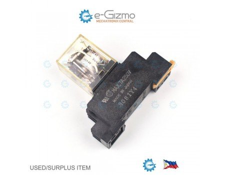Omron MY2N 24VDC DPDT Industrial Relay with DIN Socket Omron MY2N 24VDC DPDT Industrial Relay with DIN Socket