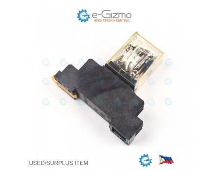 Omron MY2N 24VDC DPDT Industrial Relay with DIN Socket Omron MY2N 24VDC DPDT Industrial Relay with DIN Socket