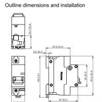 Nader 1-pole Circuit Breaker 80A NDM1A-125-C80 [USED]