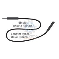 Male to Female Single Connecting Wire 40cm Black