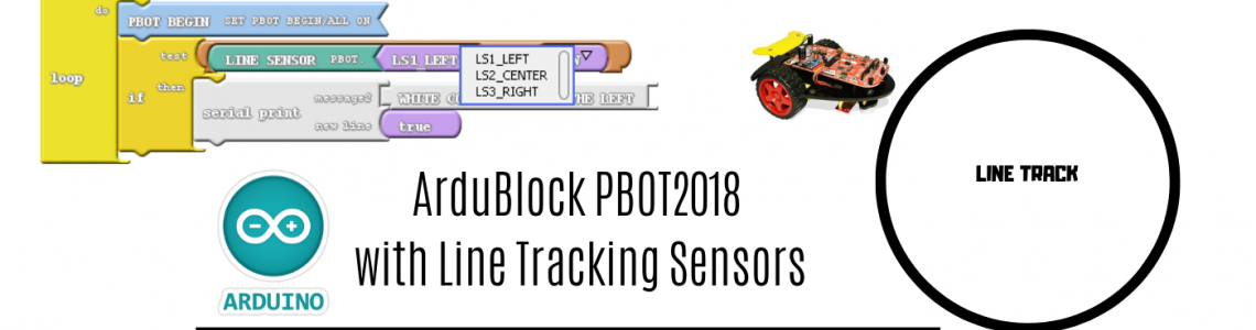 PBOT2018 and Ardublock – Line tracking sensors PBOT2018 and Ardublock – Line tracking sensors