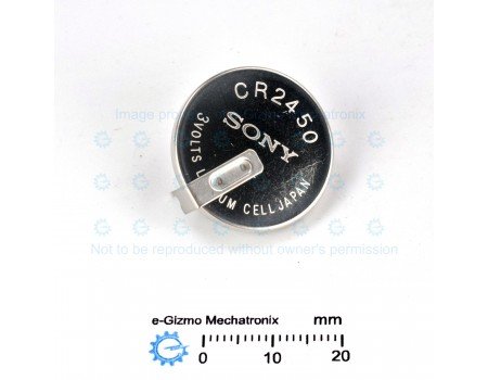 Sony CR2450 3V Lithium Battery PC Solderable