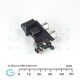 2 Pole Low Noise RCA Jack with Shorting Contacts PC Mount Vertical 2 Pole Low Noise RCA Jack with Shorting Contacts PC Mount Vertical