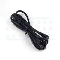 Heavy Duty AC Power Cord Extension C14 Male to C13 Female 10A 3CxAWG18 2.5M