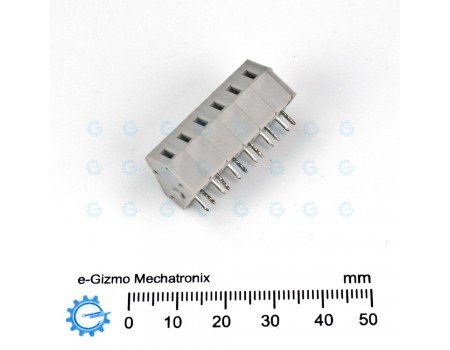6 pole Screwless Terminal Connector PCB Mounting 5A 6 pole Screwless Terminal Connector PCB Mounting 5A