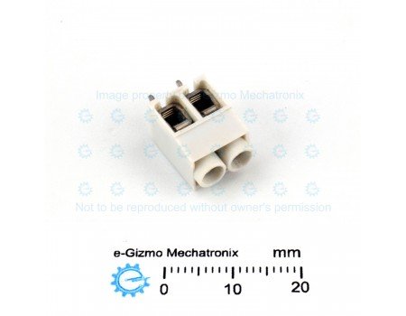 2 pole Screw Terminal Connector PCB Mounting 10-15A 5.0mm Pitch