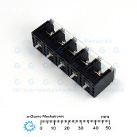 Dinkle PCB Barrier Screw Terminal Block 5-way 40A 13mm pitch DT-7
