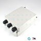 Weatherproof IP66 Polycarbonate Enclosure with Grounding and Cable Glands Weatherproof IP66 Polycarbonate Enclosure with Grounding and Cable Glands
