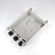 Weatherproof IP66 Polycarbonate Enclosure with Grounding and Cable Glands Weatherproof IP66 Polycarbonate Enclosure with Grounding and Cable Glands