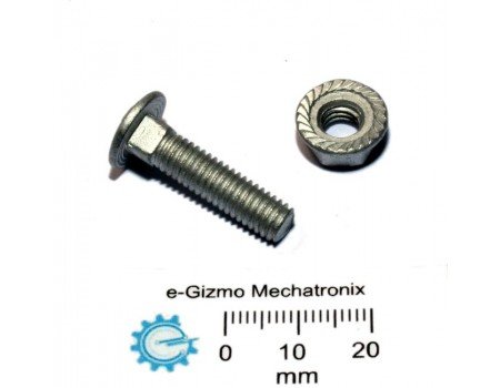 Carriage Bolt & Nut m6x30 Carriage Bolt & Nut m6x30