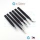 6-pc Tweezer Set For Electronics Static Safe 6-pc Tweezer Set For Electronics Static Safe