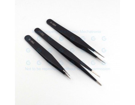 6-pc Tweezer Set For Electronics Static Safe 6-pc Tweezer Set For Electronics Static Safe