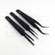6-pc Tweezer Set For Electronics Static Safe 6-pc Tweezer Set For Electronics Static Safe