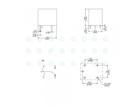 Song Chuan 12V 10A SPDT Relay UL CSA CQC Approved 801H-1C-S-12V Song Chuan 12V 10A SPDT Relay UL CSA CQC Approved 801H-1C-S-12V