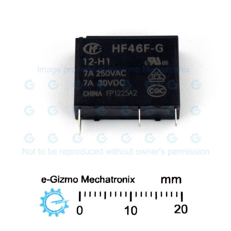 HF46F-G/12-H1 SPST 12V 7A Relay