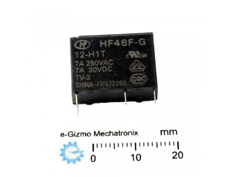 HF46F-G/12-H1T SPST 12V 5A Relay HF46F-G/12-H1T SPST 12V 5A Relay