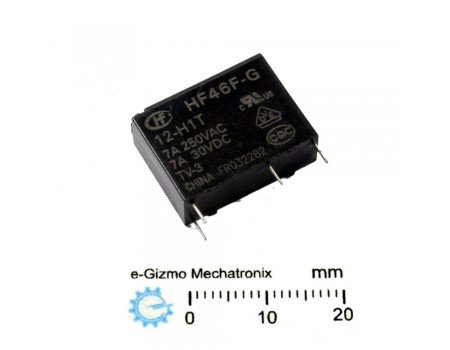 HF46F-G/12-H1T SPST 12V 5A Relay HF46F-G/12-H1T SPST 12V 5A Relay