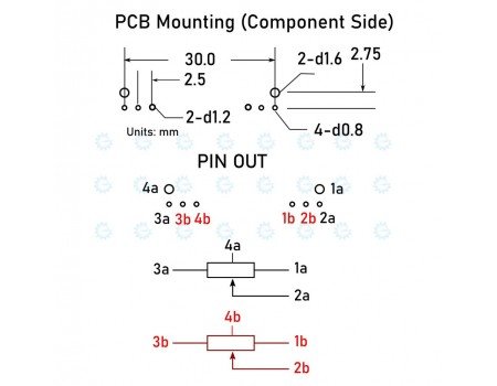 Panasonic Dual Slide Potentiometer 20KB 673 Open Frame Center Tap Panasonic Dual Slide Potentiometer 20KB 673 Open Frame Center Tap