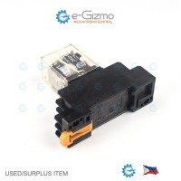 Omron MY2N 110VAC DPDT Industrial Relay with DIN Socket